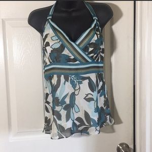 Ann Taylor floral halter top